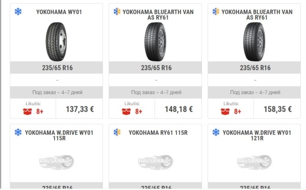 «От 50 долларов за комплект». Изучили шинный рынок в Польше и Литве
