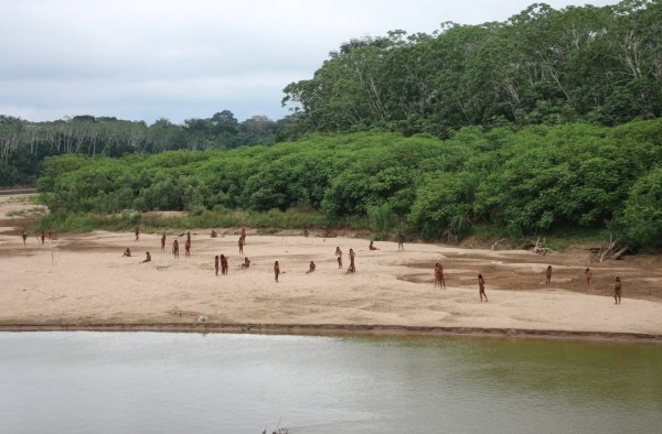 Одно из крупнейших племен, отказывающихся от контакта с цивилизацией, попало в объектив камер